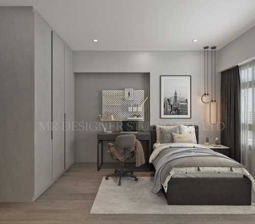 Scandinavian Bedroom at lewis tan