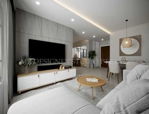Contemporary Living Room at yishun 476B