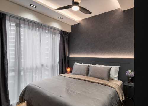 Modern Bedroom at sims urban oasis condo