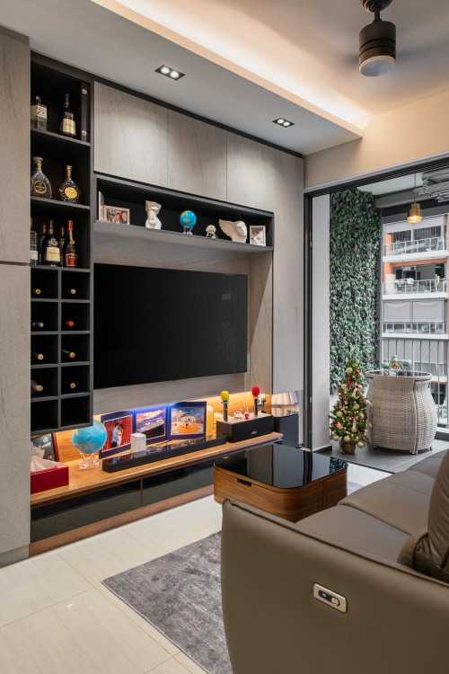 Modern Living Room at sims urban oasis condo