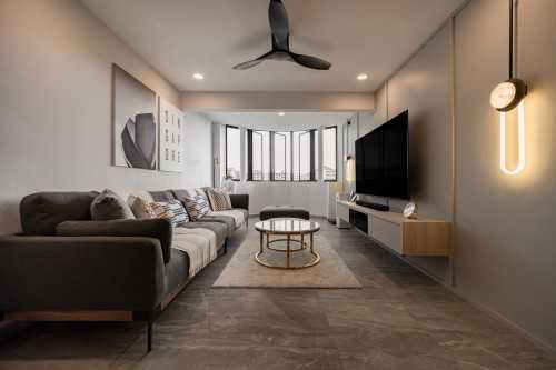 Modern Living Room at 394 Tampines Ave 7
