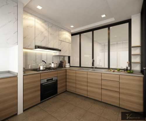 Modern Kitchen at Sunrise Garden