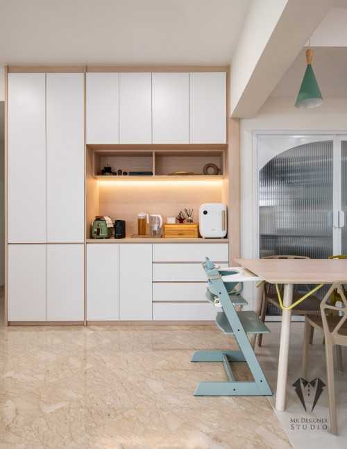 Modern Dining Room at hume ave parc palais condo