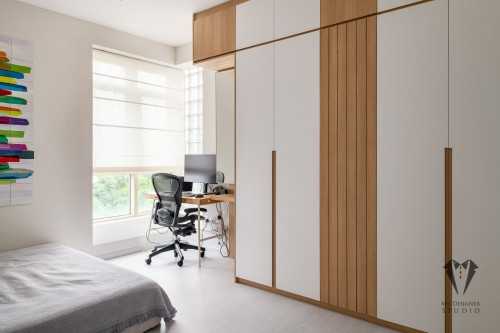 Modern Bedroom at hume ave parc palais condo