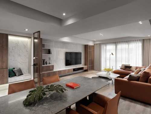 Contemporary Living Room at Condo @ Paya Lebar