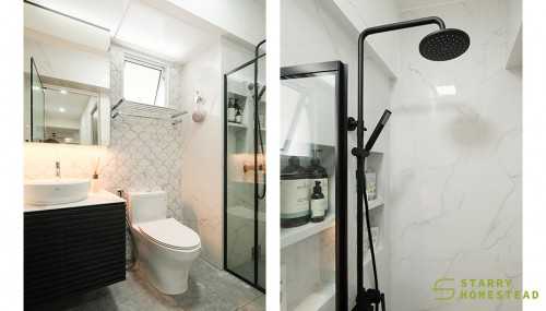 Scandinavian Bathroom at 265E Compassvale Bow