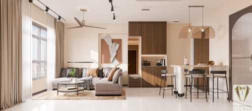 Contemporary Living Room at 656b punggol east