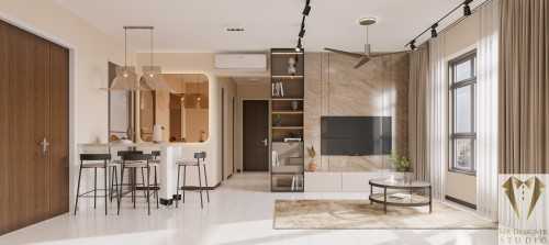 Contemporary Dining Room at 656b punggol east
