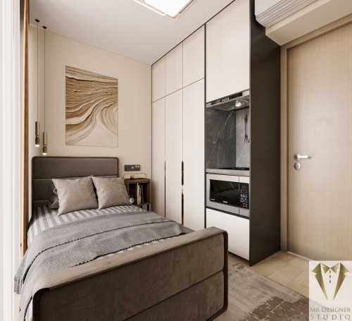 Modern Bedroom at eight suits residence