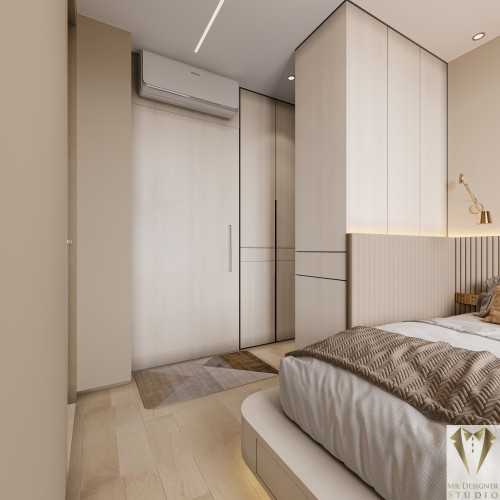 Modern Bedroom at eight suits residence