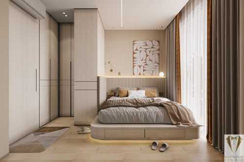 Modern Bedroom at eight suits residence