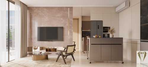 Modern Dining Room at eight suits residence