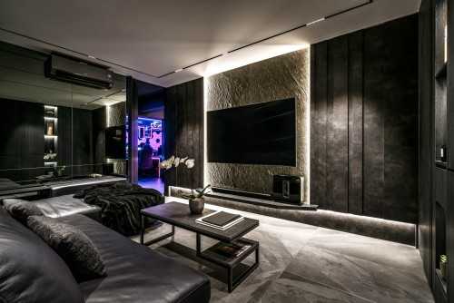 Contemporary Living Room at Jellicoe Road, Singapore