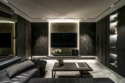 Contemporary Living Room at Jellicoe Road, Singapore