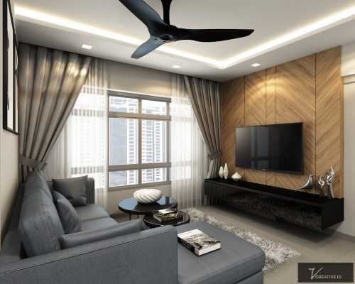 Modern Living Room at Sumang Lane