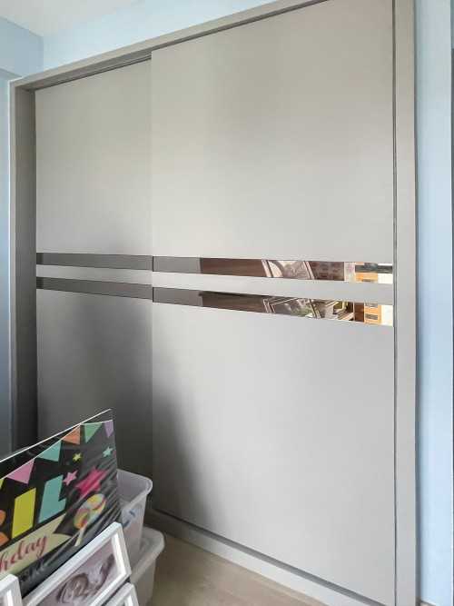 Scandinavian Walk-in Wardrobe at Blossom Residences