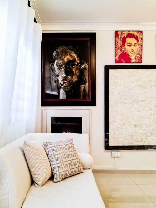 Eclectic Living Room at Toh Yi Drive