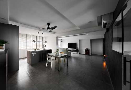 Contemporary Living Room at Bright Hill Drive