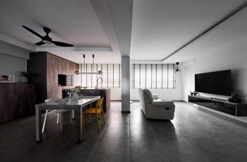 Contemporary Living Room at Bright Hill Drive