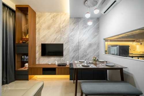 Modern Living Room at Tampines | The Tapestry