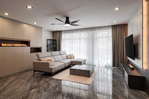 Contemporary Living Room at Anchorvale lane 356B