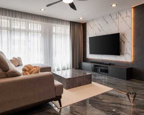 Contemporary Living Room at Anchorvale lane 356B