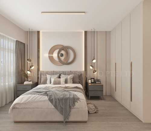 Contemporary Bedroom at geylang groove