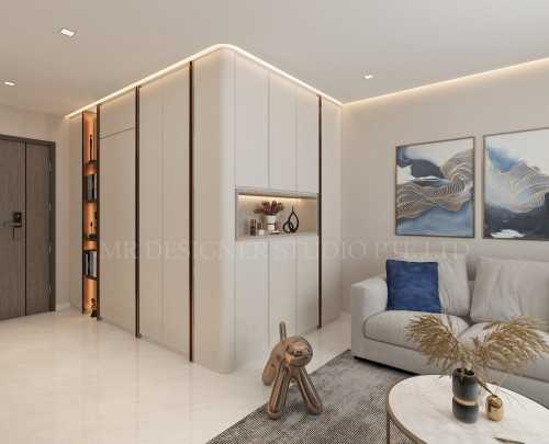 Contemporary Living Room at geylang groove