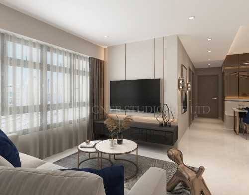 Contemporary Living Room at geylang groove
