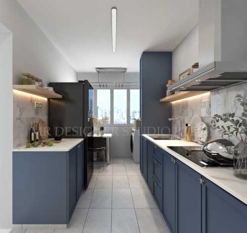 Contemporary Kitchen at upper serangoon road 407B