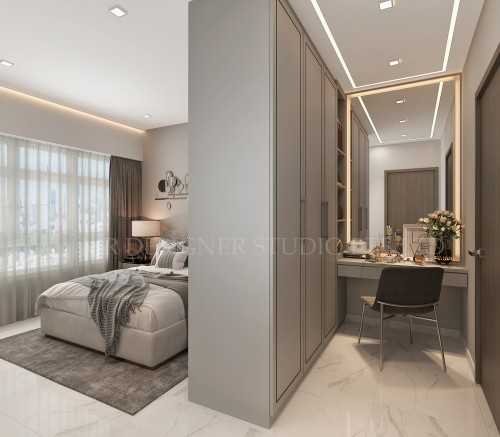 Contemporary Bedroom at upper serangoon road 407B