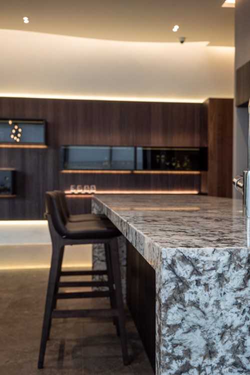 Contemporary Home Bar at Dunbar Walk