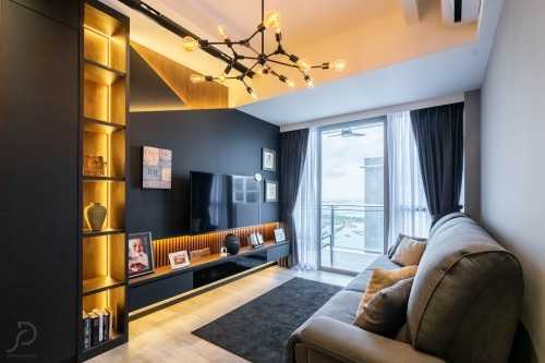 Modern Living Room at Tanjung Pagar | Lumiere