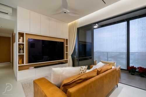 Modern Living Room at Jurong | Twin Vew