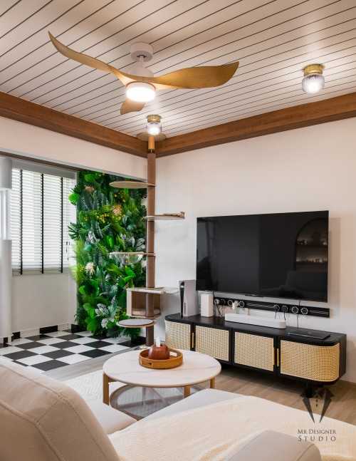 Eclectic Living Room at 239 compassvale drive