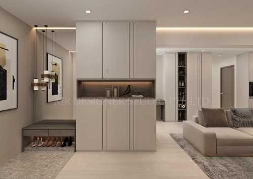 Contemporary Living Room at kang ching road blk 347