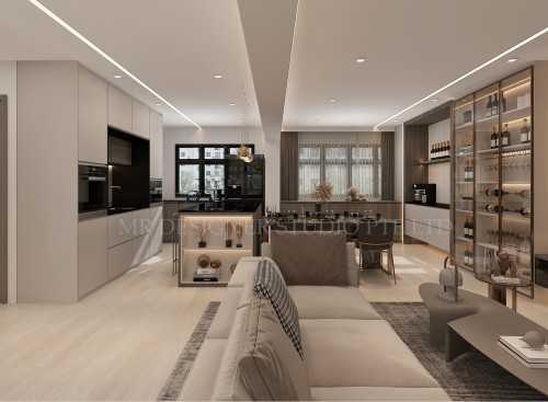 Contemporary Living Room at kang ching road blk 347