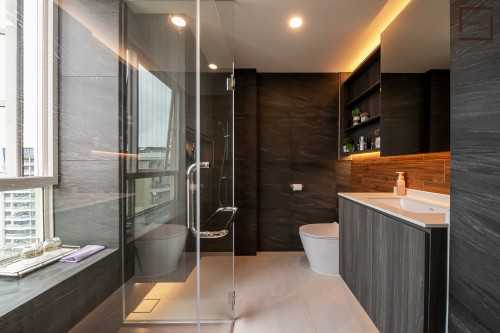 Modern Bathroom at Resale Penthouse