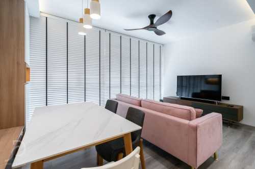 Contemporary Living Room at Punggol | 161 Punggol