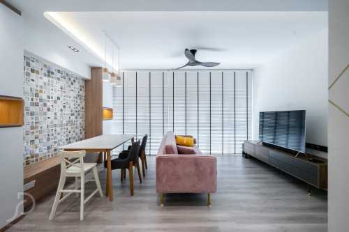 Contemporary Living Room at Punggol | 161 Punggol