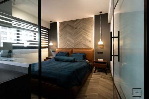 Contemporary Bedroom at 3 Gen BTO @  Bidadari Park Drive