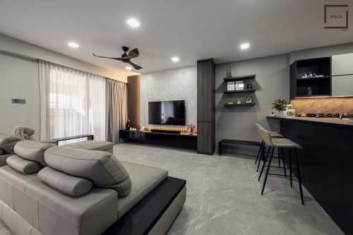 Modern Living Room at Resale Landed