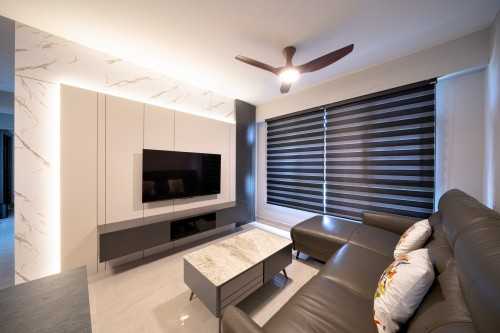 Contemporary Living Room at 624 Tampines