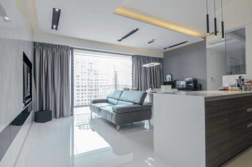 Modern Living Room at 84 Edgedale Plains - The Terrace EC