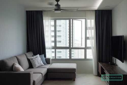 Contemporary Living Room at 91A Telok Blangah St 31