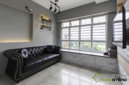 Industrial Living Room at Canberra