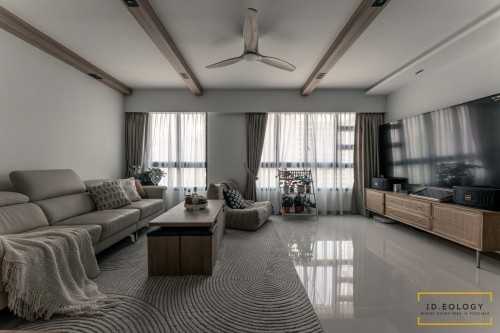 Minimalist Living Room at 402 Fernvale