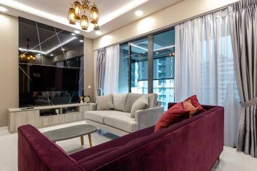 Modern Living Room at 111 Tampines Road