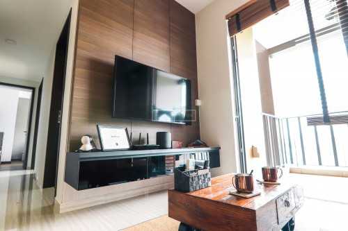 Contemporary Living Room at Brownstone Condo