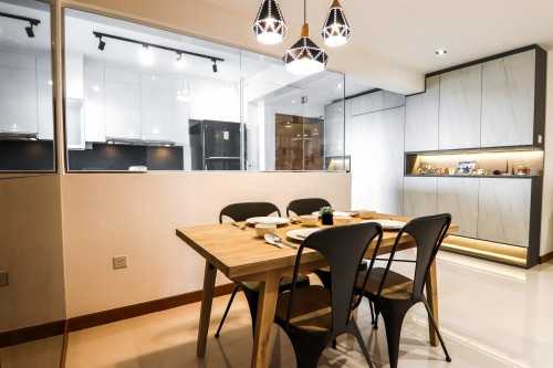 Contemporary Dining Room at 30 Ghim Moh Link